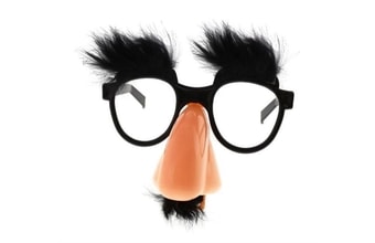 Brýle Profesor černé s knírem