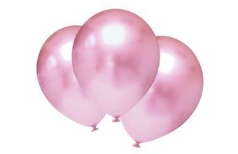 Balónky chromové světlerůžové 6 ks 30 cm