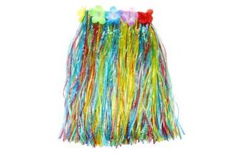 Havajská sukně, HAWAII - barevná 40 cm