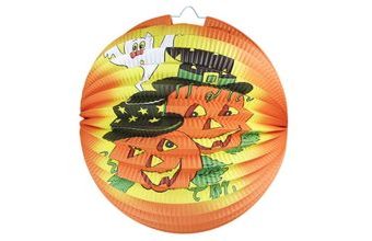 Lampion Halloween - veselé dýně, 25 cm