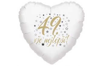 49. narozeniny balónek srdce