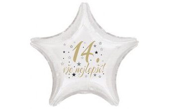 14.narozeniny balónek hvězda