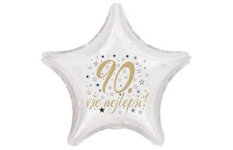 90. narozeniny balónek hvězda