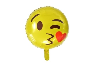 Balón foliový Smajlík Kiss 45 cm