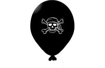 Pirát balónek černý