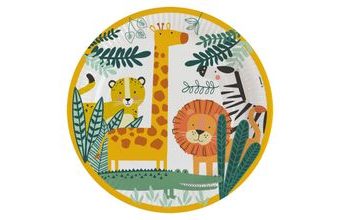 Safari talíře 8 ks 22,8 cm Amscan