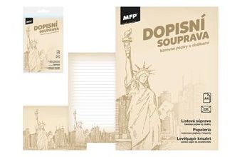 dopisní papír barevný LUX 5+10 (New York) 5550318