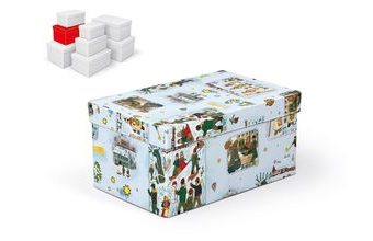 krabice dárková vánoční B-V005-DL 22x14x11cm 5370765