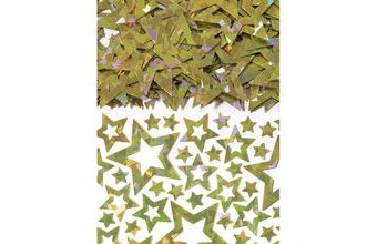 Konfety hvězda zlatá metalická 14g