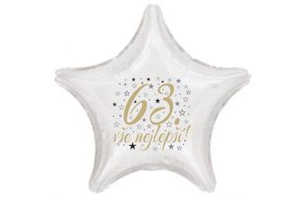 63. narozeniny balónek hvězda