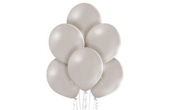 Balónky světlé šedé 440 - 10 kusů