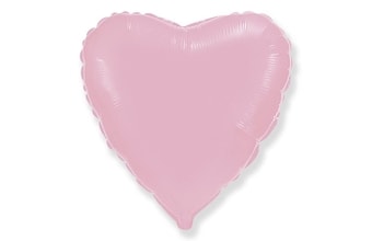 Balón foliový 45 cm Srdce světle růžové