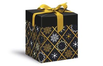 krabička dárková vánoční 12x12x15cm 5370610