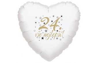 24. narozeniny balónek srdce