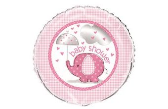 Balón foliový umbrellaphants "Baby shower" - Holka / Girl 45 cm