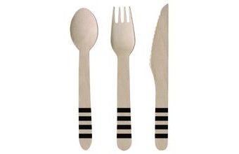 Příbor fotbal dřevěný 24 ks