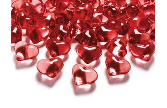 Srdíčka červené 2,1cm 30ks