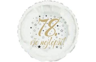 78. narozeniny balónek kruh