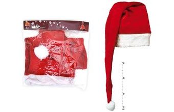 Čepice mikulášská dlouhá 29x90 cm