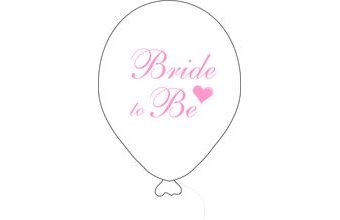 Bride to be balónek bílý