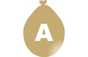 Balónek písmeno A zlaté