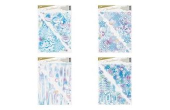 okenní fólie vánoce glitr VA020 30x42cm 8886000