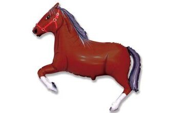 Balón foliový KŮN tmavě hnědý 107 cm