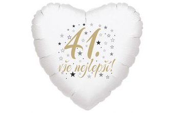 41. narozeniny balónek srdce