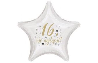 16. narozeniny balónek hvězda
