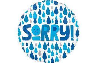 Sorry balónek kapky deště 42 cm