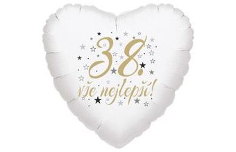 38. narozeniny balónek srdce