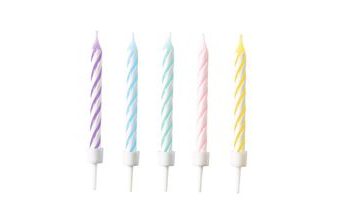 Dortové svíčky pastelové 10 ks Amscan