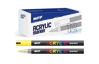 akrylový popisovač 4mm - žlutý 6410832