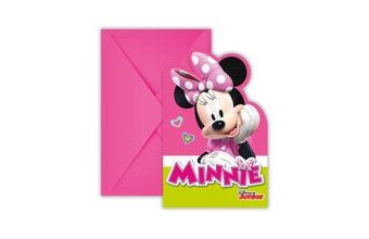 Minnie pozvánky na party 6 ks