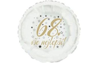68. narozeniny balónek kruh