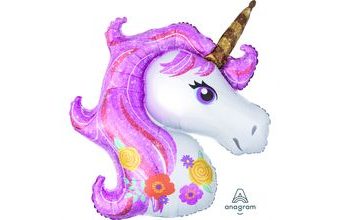 Amscan Jednorožec balónek 83 cm x 73 cm