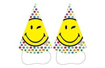 Smiley World čepičky 8 ks Amscan