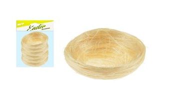 hnízdo sisal 5cm 6ks - natur 2221458