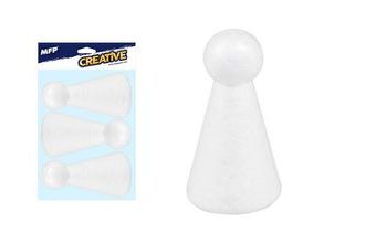 anděl 11cm/3ks polystyren 8882331