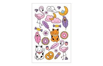 Tetovací obtisky 16009 8,5 x 13 cm, kočky