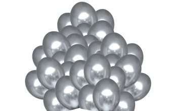 Balónky chromové stříbrné 50 ks 30 cm