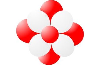 Balónky kytka červená