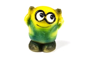 Žlutá postavička - Mimoň - marcipánová figurka na dort