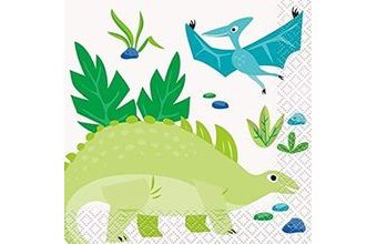 Papírové ubrousky DINOSAURUS - 16 ks