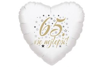65. narozeniny balónek srdce Baonky.cz