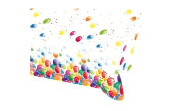 Ubrus balónky 120 cm x 180 cm Amscan