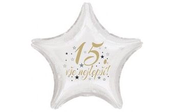 15. narozeniny balónek hvězda