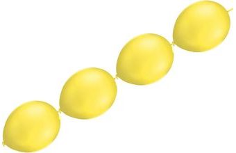 Balonky řetězové žluté