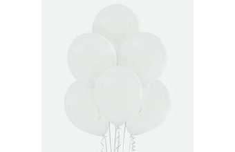 Balónek bílý 002 - 10 kusů