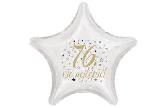 76. narozeniny balónek hvězda